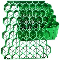 Grille d'herbe en plastique noir vert recyclé Pavés Grille de plantes de jardin en nid d'abeille Différentes tailles pour les jardins Parking