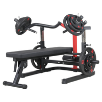 Banc de musculation pliable multifonctionnel pour la maison avec protection de ceinture pour presse à la barre et musculation des pectoraux