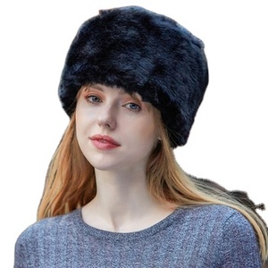 Wholesale Men Women Winter New Plush <b>Hat</b> European American Fashion Warm Thickened Faux Fur <b>Hats</b> - Product Image 3