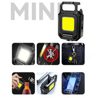 Lampe de travail LED COB TAIKOO rechargeable, magnétique, pour réparation automobile, mini lampe de travail, lampe torche porte-clés pour extérieur