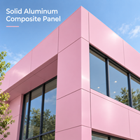 Panneau composite en aluminium (ACP/ACM) blanc massif enduit de PE, léger et facile à installer pour la décoration de devantures de magasins