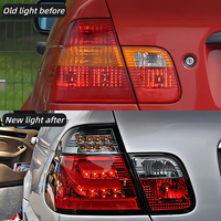 Pour BMW Série 3 E46 2001-2004 Quatre Portes, Feu Arrière Automobile à LED, Feu Arrière Modifié, Clignotant, Feu Stop, Ensemble Complet