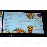 Vente en gros 43 pouces Restaurant Intelligent Kfc Restauration rapide Café Menu Affichage Led Menu Affichage Lcd Pour Menu