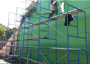 Échafaudage en acier Q235B en forme <span class=keywords><strong>de</strong></span> H, conforme à la norme EN12811, pour la construction au Moyen-Orient - Galvanisé haute résistance - Product Image 5