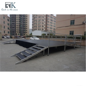 Adjustable Height Stage Event Stage <b>Platform</b> with Double Stairs Factory Prices for Perform - Product Image 2