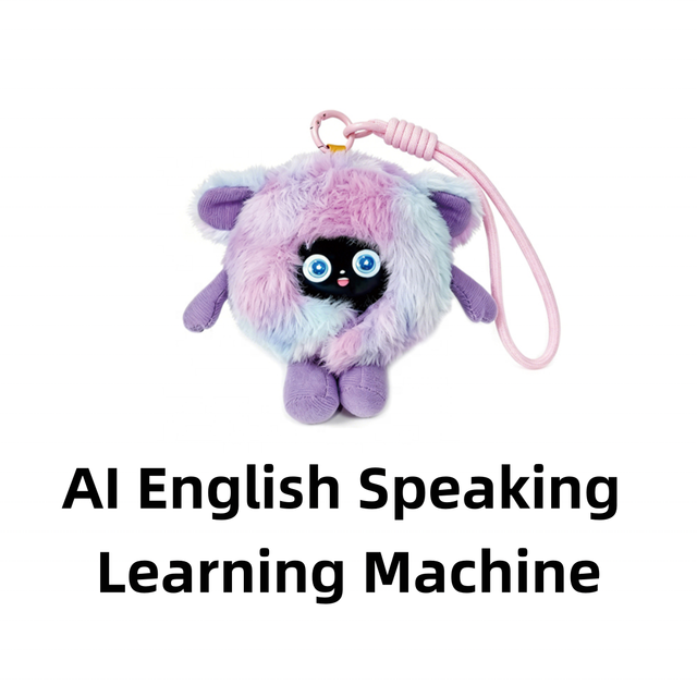 AI Plush English Speaking Learning Machine, Multilingual Portable Kids Educational Toy with Bluetooth & Voice Chat