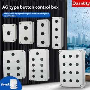 Endüstriyel 3 delikli basma düğmesi kontrol kutusu IP66/IP67 koruma ABS/<span class=keywords><strong>PC</strong></span> malzeme açık elektrik anahtarı muhafaza - Product Image 2