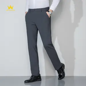 Pantalones chinos de pierna recta ajustados para hombre, la tela es suave y transpirable, admite personalización