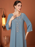 2025 dubaï saoudien robe de soirée longue Maxi arabe caftan pour femmes marocain Jalabiya Caftan vêtements islamiques Pakistan Ramadan Abaya
