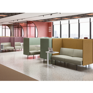 Pods de confidentialité canapé bureau meubles semi-privés Pod canapé mobile acoustique bureau réunion poste de travail canapé sectionnel - Product Image 3