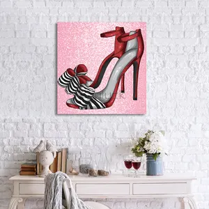 Factory Fashion Canvas Print Wall Art For Hotel Decor Modern High Heel Painting