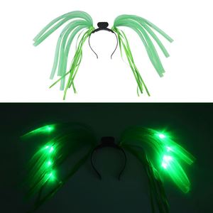 Creative Cross-Border New Glitter Noodle <b>Headband</b> Hot Selling Festive Christmas Thanksgiving <b>Easter</b> Clover Party Events - Product Image 1