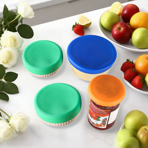 LEDUNシリコンストレッチ蓋 カスタマイズ可能なサイズ 再利用可能で丈夫な食品保存蓋 家庭用食器やキッチン用品用 - Product Image 3