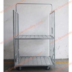 Chariot de transport en aluminium pour fleurs, serre horticole, transport, pépinière, rangement de plantes - Product Image 2