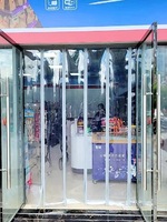 Rideaux magnétiques transparents en PVC imperméable pour usage industriel avec service de découpe pour portes de garage et entrepôts frigorifiques