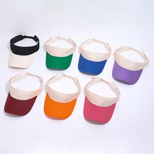 Visières <span class=keywords><strong>pare</strong></span>-soleil et déflecteurs anti-insectes bicolores, casquette visière personnalisée avec logo brodé, visière de sport d'extérieur pour femmes - Product Image 6