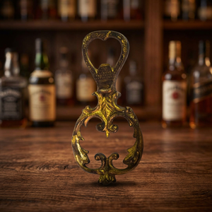 Vintage Ornate Brass Bottle Opener Decorative Floral Design Handcrafted Beer Opener Antique Style <b>Bar</b> <b>Tool</b> For Home <b>Bar</b> And Rest - Product Image 1