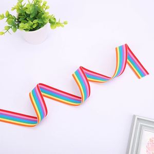 Nouvelle ceinture élastique à rayures colorées, ceinture d'épaule pour bagages, accessoires vestimentaires, ruban tissé - Product Image 4