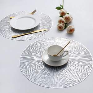Tabletex oro lusso PVC tovaglietta stampata ad iniezione per Hotel/Wedding occasione Placemat - Product Image 3
