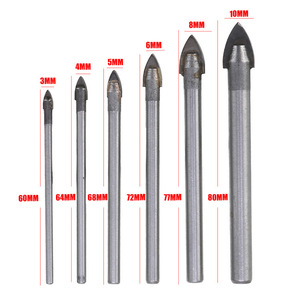 Forets à verre QY 3MM-10MM pour percer le verre trempé, lot de 6 pièces - Product Image 2