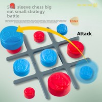 Jeu de société électronique multifonctionnel 5 en 1 Tic Tac Toe Gomoku pour enfants, certifié EN71 CPC, boîte anglaise, vente en gros
