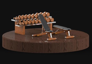2024 Hot <b>Sale</b> Wooden Dumbbell & <b>Kettlebell</b>-Walnut & Stainless Steel Exercise Equipment <b>for</b> Unisex Use 2024year Hot Product High - Product Image 5