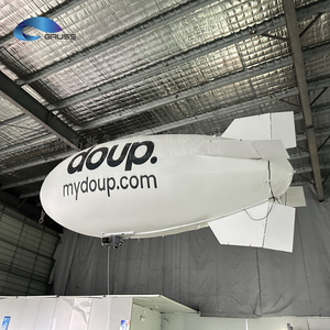 5M TPU RC Blimp escala modelo Helium Airship <span class=keywords><strong>Zeppelin</strong></span>: Añadir logotipo Código QR Publicidad voladora inflable barata - Product Image 3