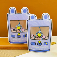 Sac fourre-tout personnalisé de forme spéciale, imprimé avec un design créatif en forme de dessin animé, pour cadeaux et emballages de produits tendance