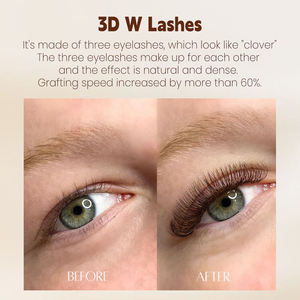 Extensions de <span class=keywords><strong>cils</strong></span> Yelix Noir Brun 0.07 C D 3D W, <span class=keywords><strong>cils</strong></span> étroits à espacement réduit, plateaux individuels, mix 8-15 - Product Image 3