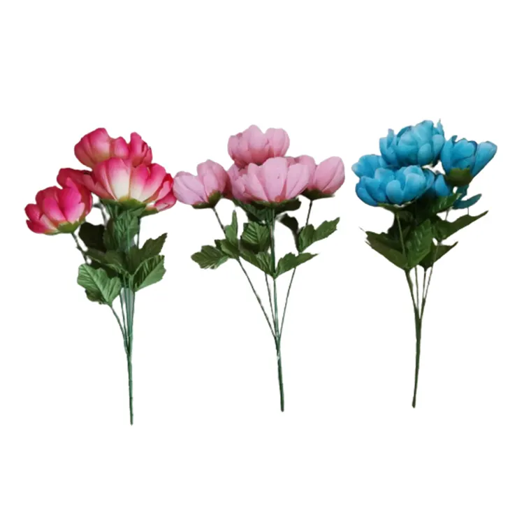 Flower Wholesale 5 Heads Artificial Peony Flower For Home Party Wedding Decoration