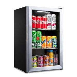 <span class=keywords><strong>70L</strong></span> זכוכית דלת בקבוק cooler שחור משקאות מקרר השיש מקרר רכב תצוגת showcase קטן cooler - Product Image 1