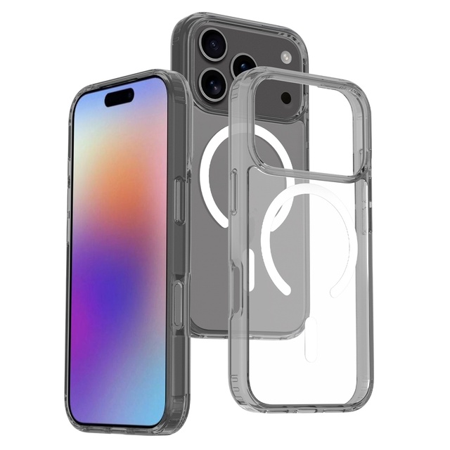 Wholesale Anti Yellowing Acrylic Phone Cover for iPhone 17 Pro Max Magnetic Wireless Charging Clear Case for iPhone 17 17 Air