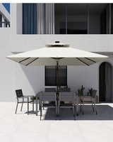 Table de repas pliante d'extérieur en plastique et en bois, idéale pour les jardins ou les patios