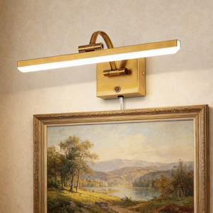 LED Picture <b>Lights</b> For Wall Art Touch Control Brass Mirror Lamp Bathroom Modern Design <b>Vanity</b> Fixture Metal Body Wall <b>Light</b> - Product Image 5