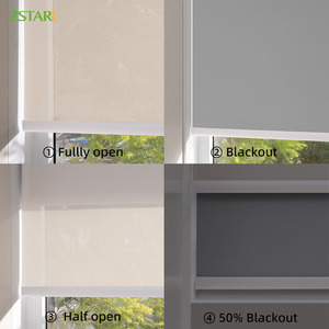 Persianas inteligentes Alexa motorizadas día <span class=keywords><strong>y</strong></span> <span class=keywords><strong>noche</strong></span> cortina enrollable de cebra <span class=keywords><strong>cortinas</strong></span> de tela persianas de ventana de cebra Persianas automáticas - Product Image 3