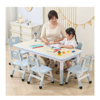 Chaise d'étude en plastique de luxe Offre Spéciale pour maternelle Table d'étude réglable pour enfants