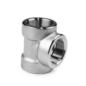forged fittings 3000lbs SW Tee ASME B16.11 stainless steel high pressure thread equal reducing tee