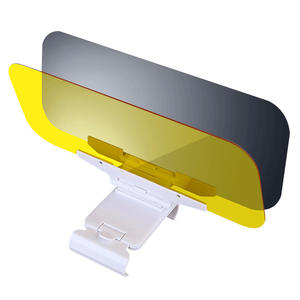 Pare-soleil de voiture anti-éblouissement avec miroir, en plastique jaune, à fixation sur le toit, utilisation jour/nuit, protection du pare-brise, dispositif de sécurité pour les yeux du conducteur - Product Image 5