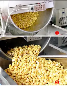Professionele Fabriek Verschillende Smaken Caramel Paddestoel Popcorn Geknald Machines Lijn Op Verkoop