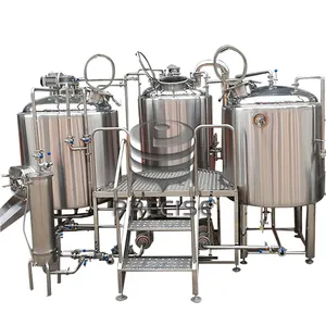 Conjunto completo de equipamentos comerciais para fabricação de cerveja, sistema micro cervejaria comercial 300l 500l 1000l 1500l 1800l 2000 litros