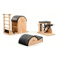 Baril d'escalade Pilates professionnel réglable en bois de caoutchouc pour l'entraînement de la force et de la flexibilité à domicile ou en studio