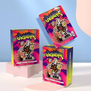 Custom 3.5g Foldable <b>Stand</b>-Up Mylar Boxes Smell Proof Waterproof Holographic Zipper Convenient Portable Candy Baby Food - Product Image 1