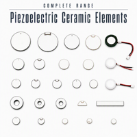 Disco Cerámico Piezoeléctrico PZT4 de 50 mm y 2 mm, Transductor Ultrasónico de 1 MHz