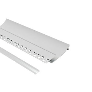 QJX18107 nuovo Design in alluminio profilo battiscopa incassato in cartongesso in ceramica parete per Led Washer luce senza Led all'interno - Product Image 5