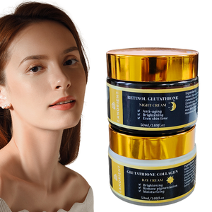 Etiqueta privada Cosméticos orgánicos para el cuidado de la piel Vitamina C Blanqueamiento DE LA PIEL Crema hidratante Glutatión Blanqueamiento Crema de día y noche - Product Image 2