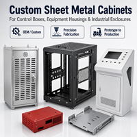 Gabinete de chapa metálica de precisión personalizado, fabricación OEM, corte por láser, plegado, caja de acero inoxidable, chasis de aluminio, recubrimiento en polvo