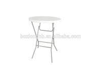 Table pliante en plastique de 3,6 pieds de haut largeur 2.6 pieds Barre blanche pliante en plastique Intérieur/extérieur