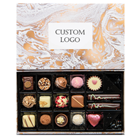 Nouveautés - Cadeaux pour la fête des mères et la Saint-Valentin - Boîte de truffes au chocolat à la fraise de luxe avec logo personnalisé