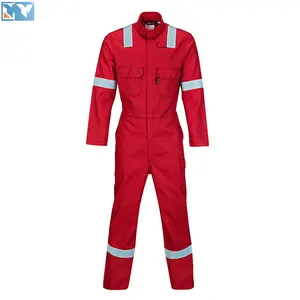 NFPA2112 indumenti di sicurezza resistenti al fuoco tuta da lavoro industriale ad alta visibilità per gasolio