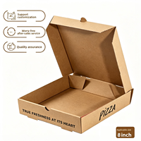 Boîtes à pizza mini rigides réutilisables avec logo imprimé personnalisé, carton noir de qualité alimentaire pour sushis, pizzas, sucre, huile d'olive, emballage cadeau